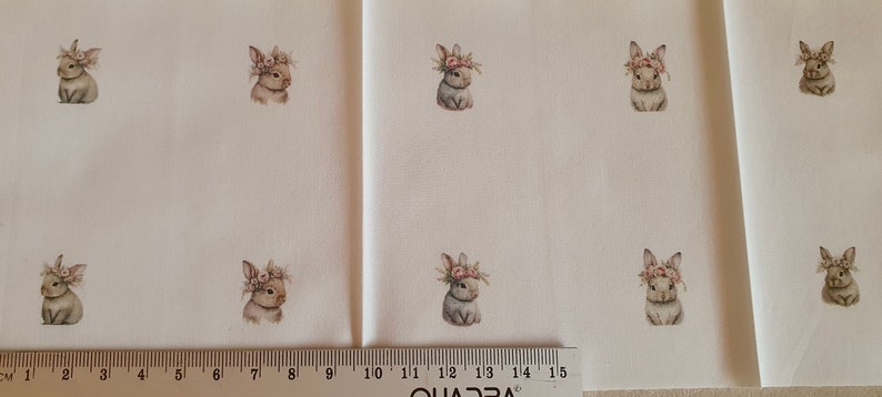 Tissu imprimé mod. LAPIN image 3