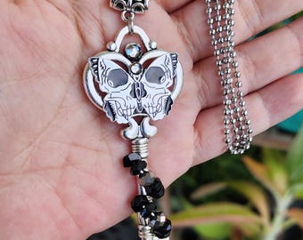Butterfly Skull Key Necklace