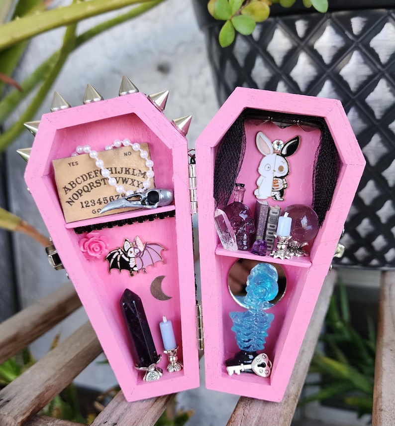 Pastel Goth Coffin Box - Etsy