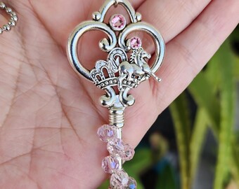 The Pink Pony Key Necklace