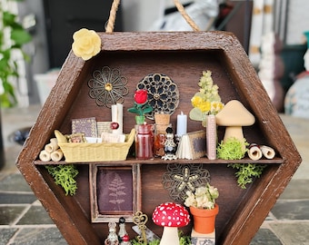 Miniature Wall Shelf Hanging Art