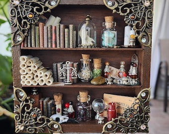 The Cluttered Bookcase Miniature Shelf