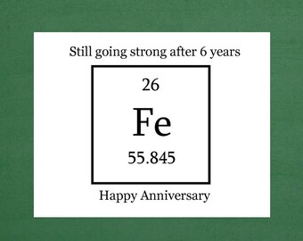 6 wedding anniversary gift