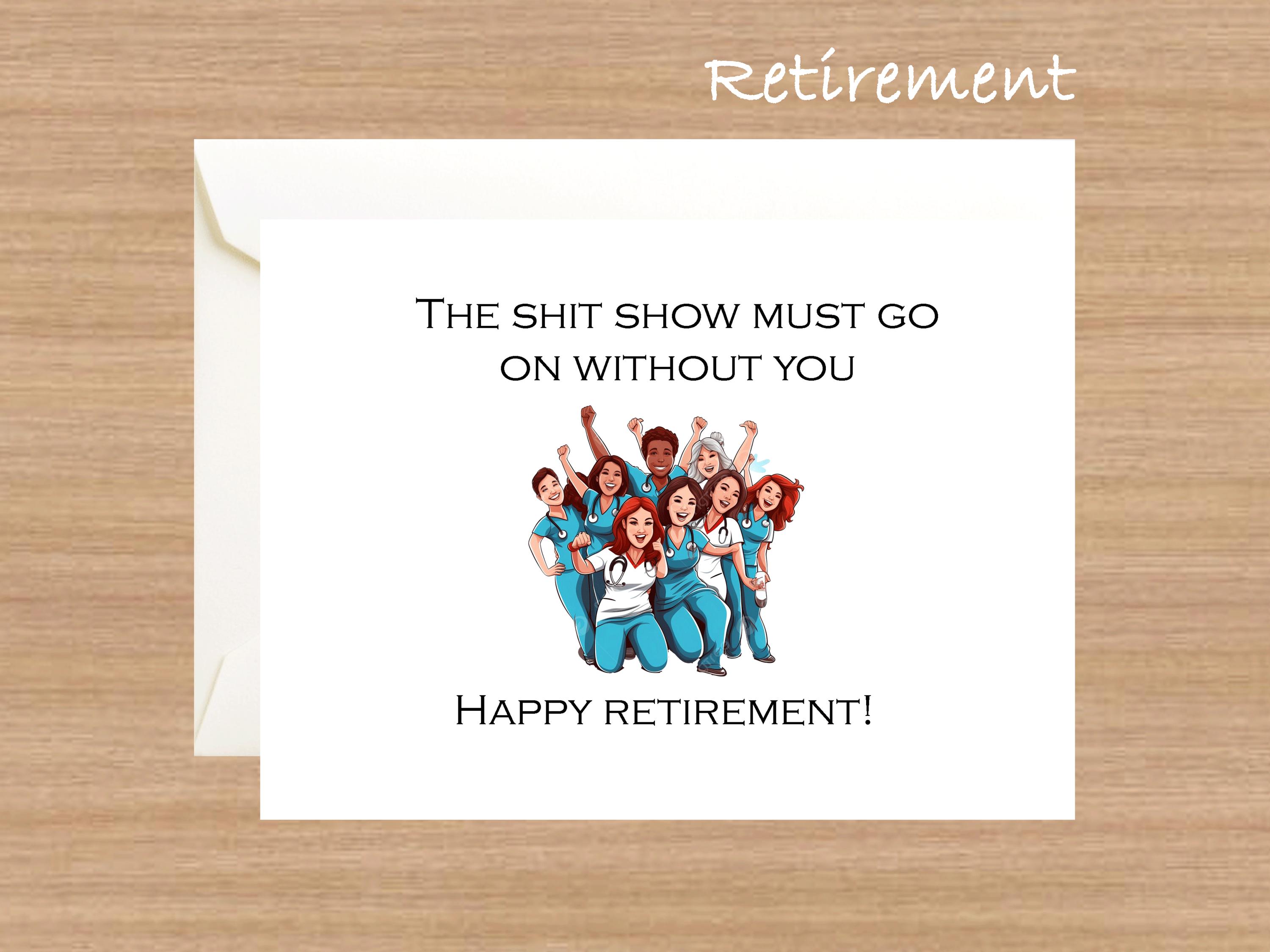 happy retirement, retirement gift, Leaving Work Card, Card For Retiring Coworker, doctor retirement card, nurse retirement gifts