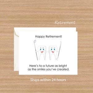 Dentist Retirement Card: Bright Future