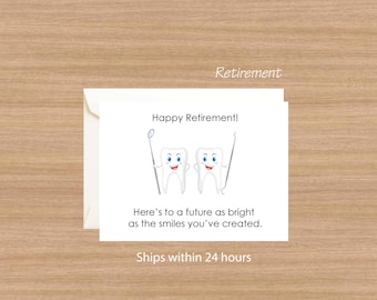 Dentist Retirement Card: Bright Future