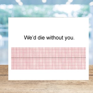 Code Blue, Funny Nurse Cards, Nursing Gifts, Nurses Week, Nurse Love Card, Nurse Anniversary, Nurses Week Ideas, miss you card, we miss you image 1