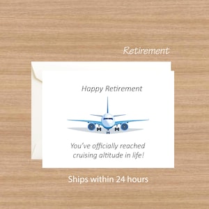 Pilot Retirement Card: Airline Captain Gift