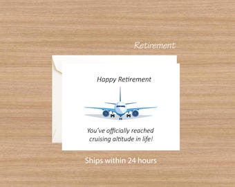 Pilot Retirement Card: Airline Captain Gift