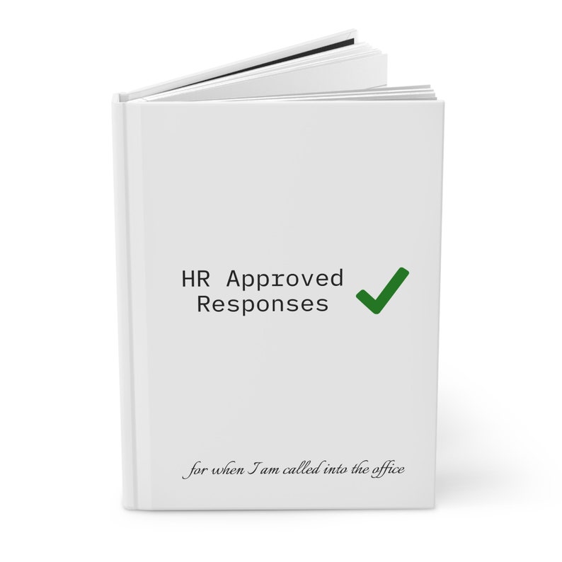 Hardcover Journal, Funny Note Workbook Journal, Gift for Coworker