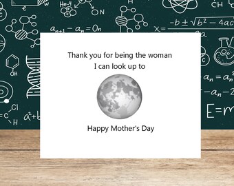 look up, mothers day, mothers day gift, mothers day card, note card for mom, blank inside, mom card, happy mothers day blank card