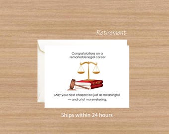 Funny Lawyer Graduation Card: Law School Gift for Future Attorney