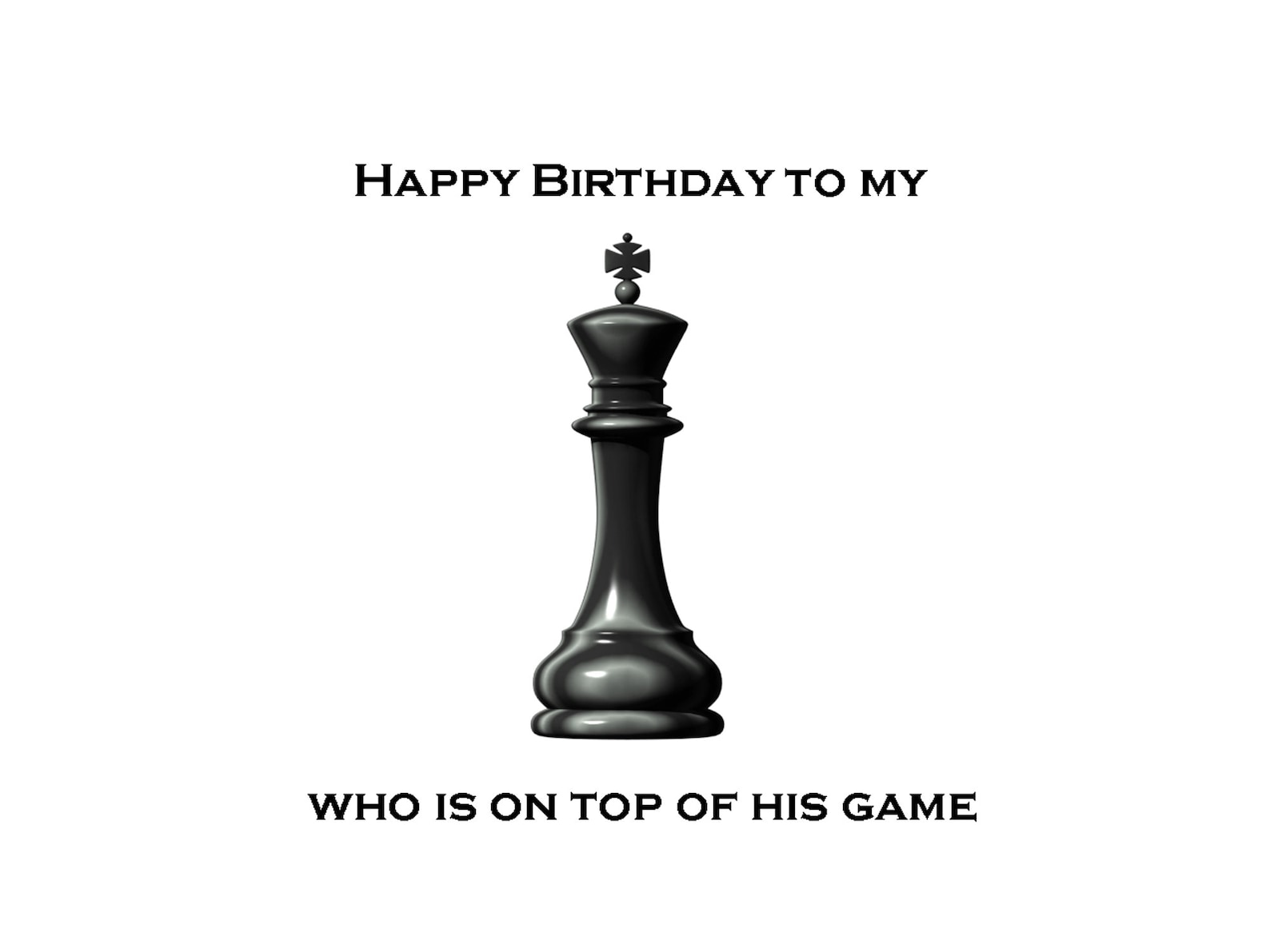 Chess Birthday Card Chess Birthday Chess Themed Birthday - Etsy