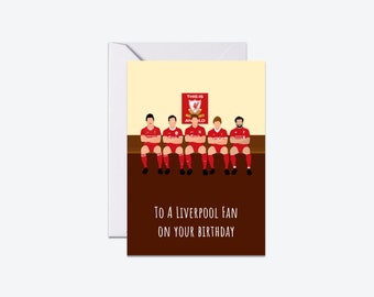 Liverpool F.C. Legends - Happy Birthday Card | Greetings Card (Optional Personalisation)