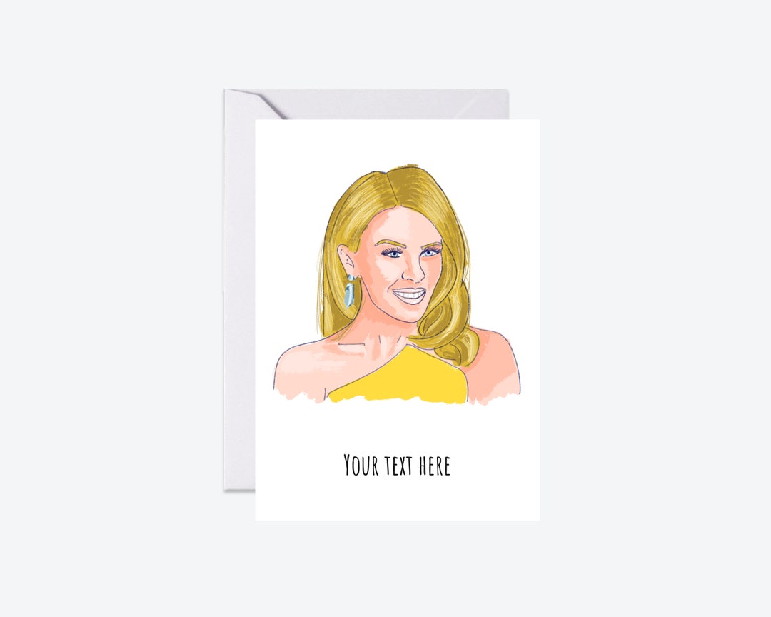 Kylie Minogue Personalised Card [total Affinity Exclusive] - Greeting Card  - Etsy