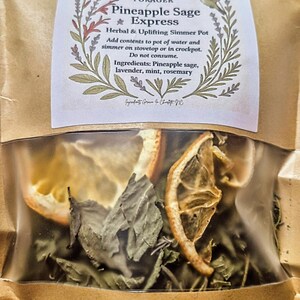 Pineapple Sage, Lemon & Lavender Simmer Pot