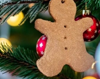 Mini Gingerbread Men Ornaments – Rustic Handmade Cinnamon-Style Decor