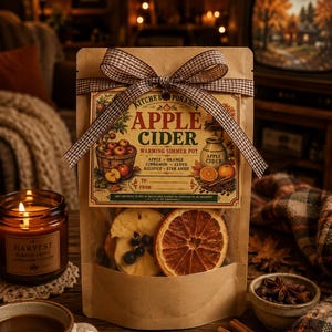 Apple Cider Simmer Pot – Warming Spices, Dried Fruit Home Fragrance