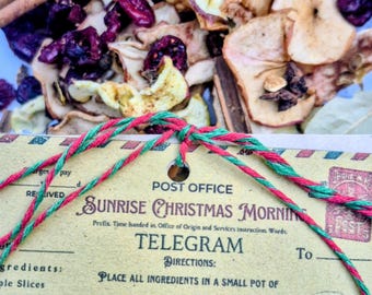 Sunrise Christmas Morning– Handcrafted Orange, Cinnamon & Spice, Vintage Nostalgic Aroma