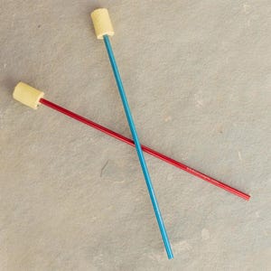 Pair of Hollow 15" Fire Eating/Fleshing Torches for Vapor Tricks - Wick Made of Kevlar, by:Trick Concepts