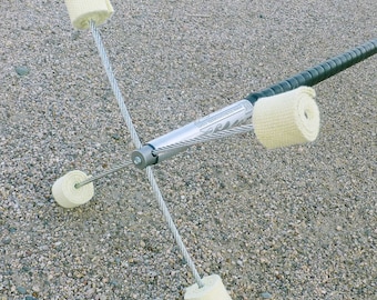 5ft Trick Concepts - Dragon Staff with Flexible Cable Spines, Cushion Grip and Kevlar Wick