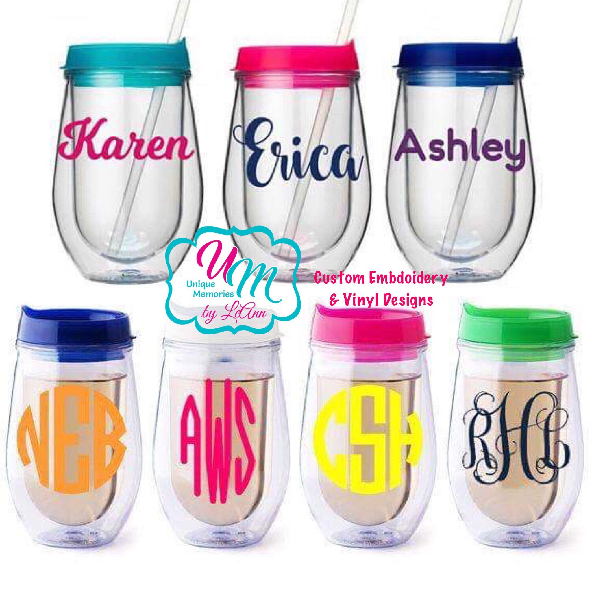 Plastic stemless wine on sale glasses with lid