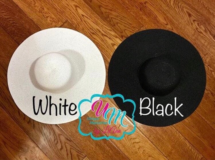 Talk to the Sand Floppy Beach Hat, Personalized Straw Hat  display picture 3