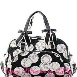 Sports Duffle Bag Quilted W/detachable Bows FREE Monogram/name - Etsy