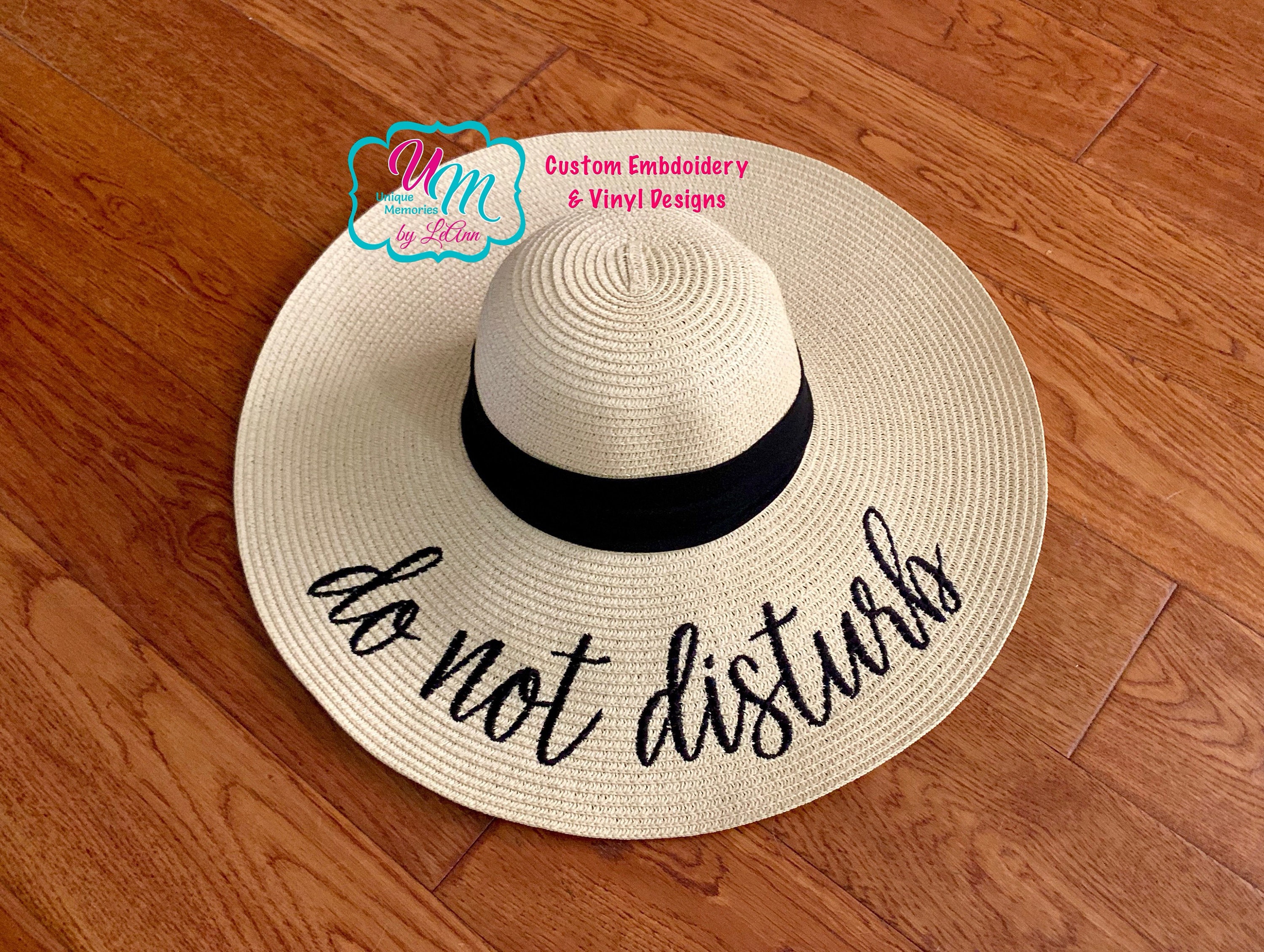 Do Not Disturb Embroidered Floppy Beach 