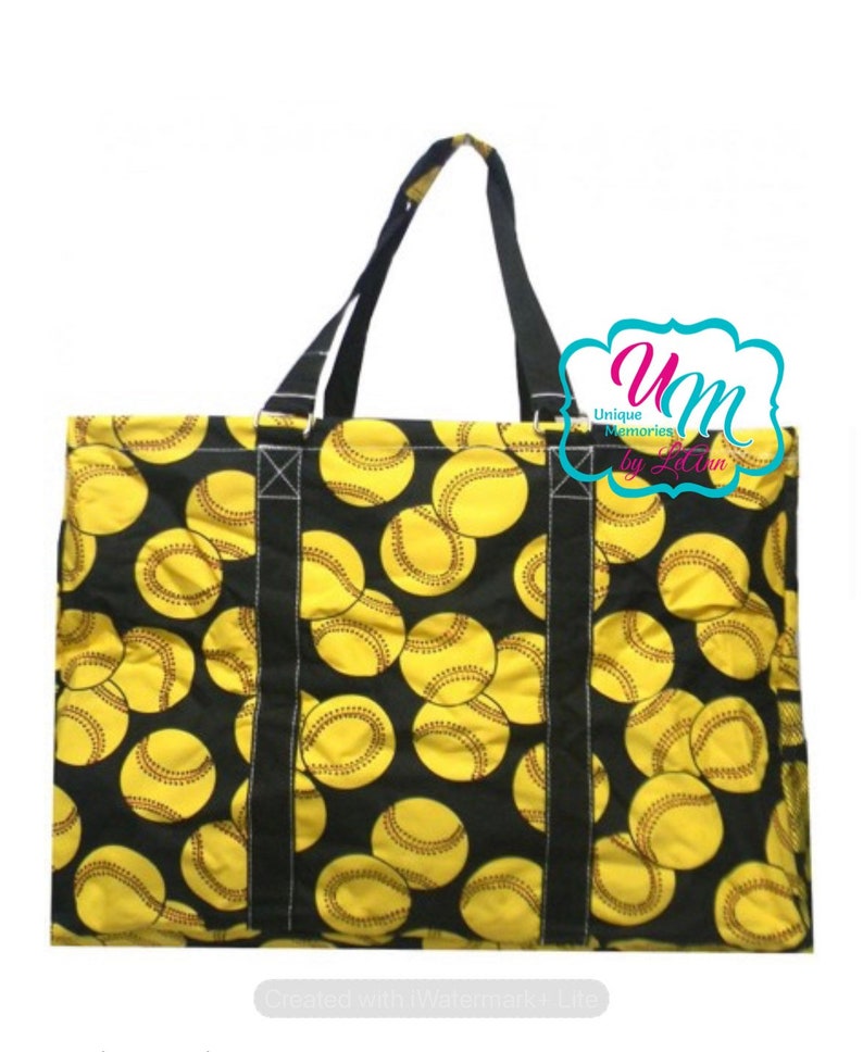 Sports Theme Utility Tote Football Utility Tote Baseball Etsy