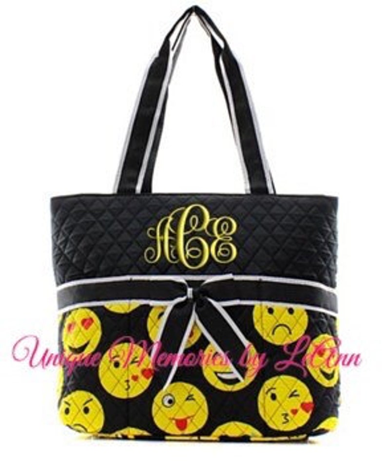 Emoji Diaper Bag W/changing Pad Accessory Pouch FREE Etsy