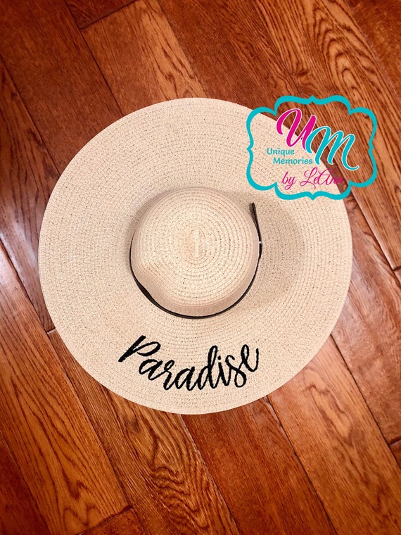 Embroidered floppy hat on sale