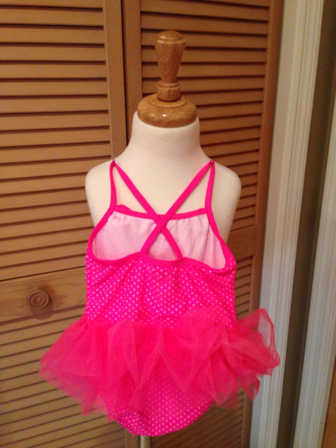 Monogrammed Tutu Bathing Suit in Your Choice of Hot Pink With Etsy