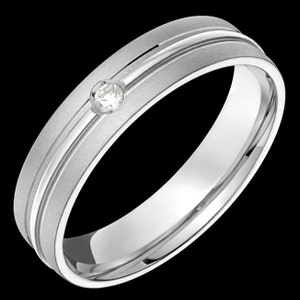 5mm wide comfort fit 10k white gold (solid not plated) diamond wedding band unisex