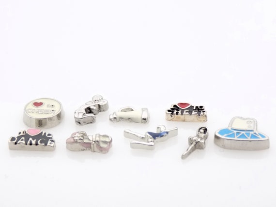 Cheer and Dance floating charms for memory lockets
