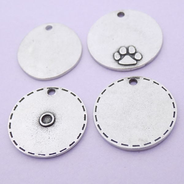 Destash metal blanks, Beaducation & Impressart Pewter Circles