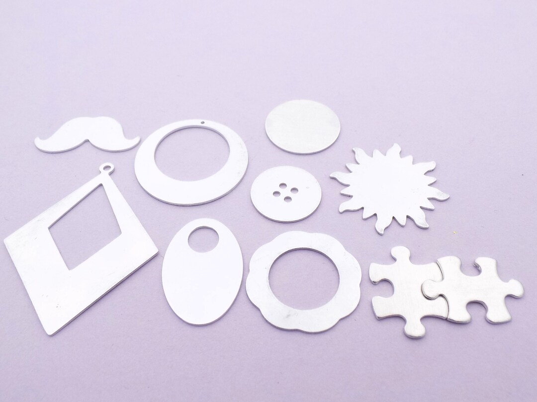 Destash Aluminum Blanks, Stamping Blanks, Jewelry Making Impressart