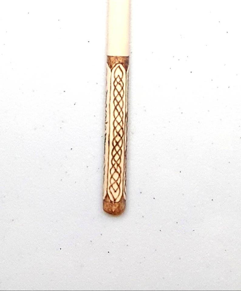 Goddess Symbol Kitchen Witch Wand Wood Burned Spoon