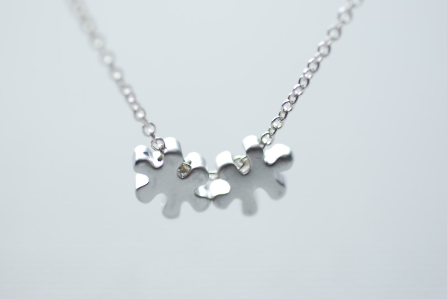 Puzzle piece necklace autism necklace autism puzzle piece etsy
