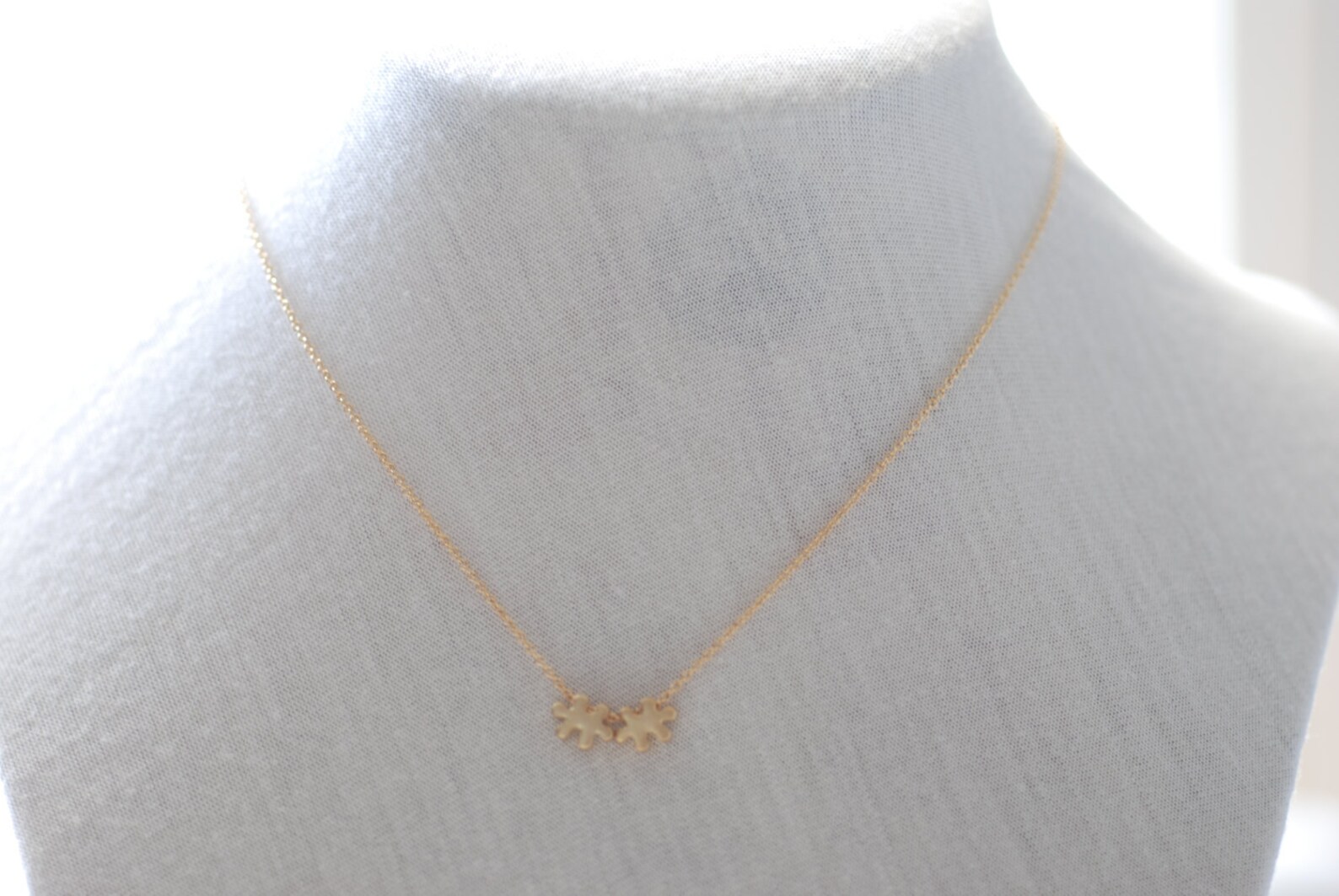 Puzzle piece necklace autism necklace autism puzzle piece etsy