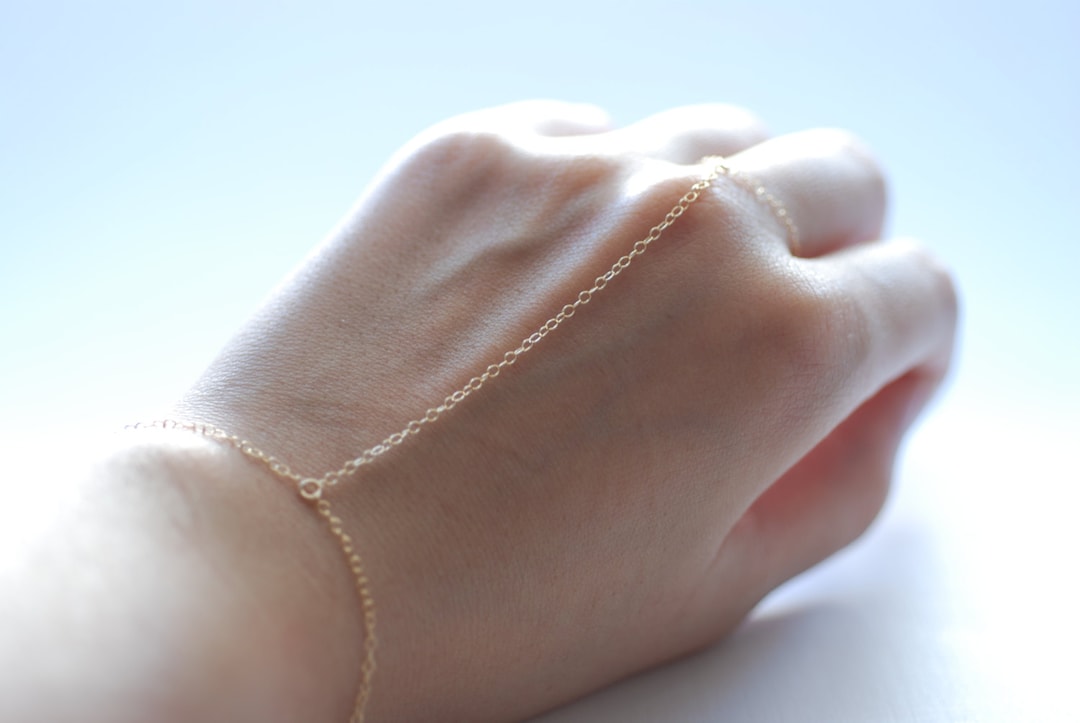 Hand Ring Bracelet Hand Chain Ring Delicate 14k Gold Filled Chain Hand