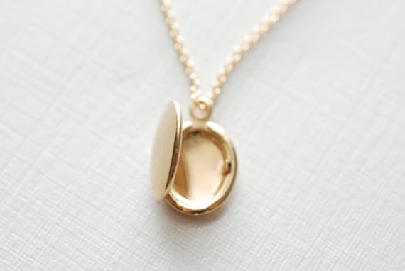 Heart Mini Pendant Gold-Toned Dainty Necklace