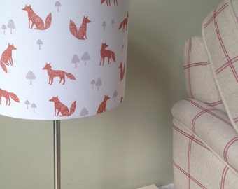 35cm Foxes Fabric covered Lampshade - *** Last One***