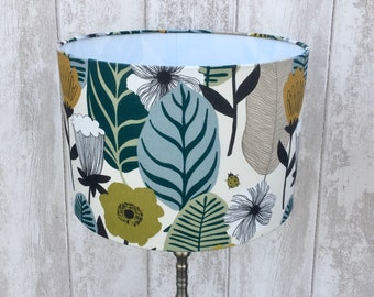 Large leaves with ladybird lampshade