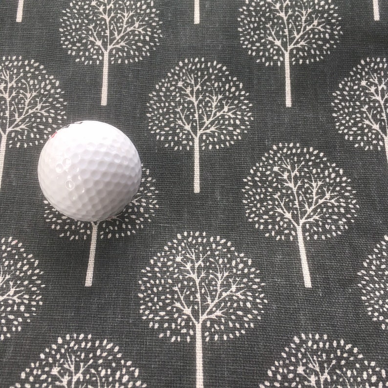 Trees on Grey Fabric Lampshade. Sizes 15cm right up to 45cm for ceiling or lamp base. image 2