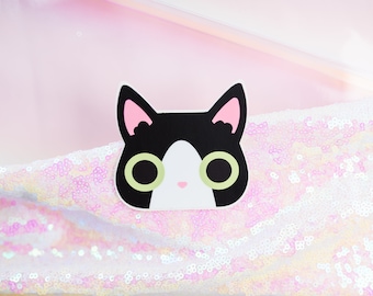 Big Eye Cat Sticker - 3"