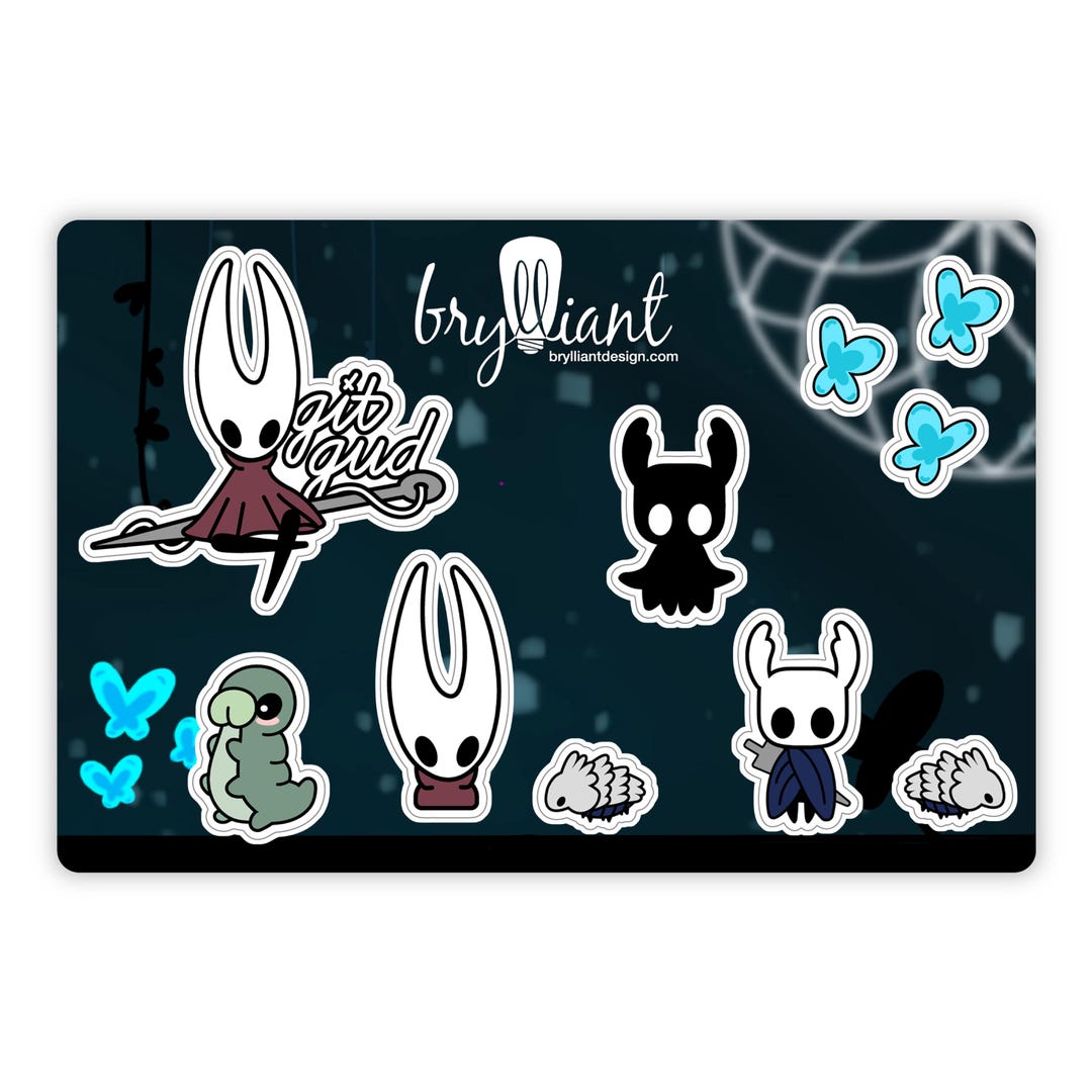 Hollow Knight Sticker Sheet - Hornet, Bug Knight, Shade, and Npcs ...