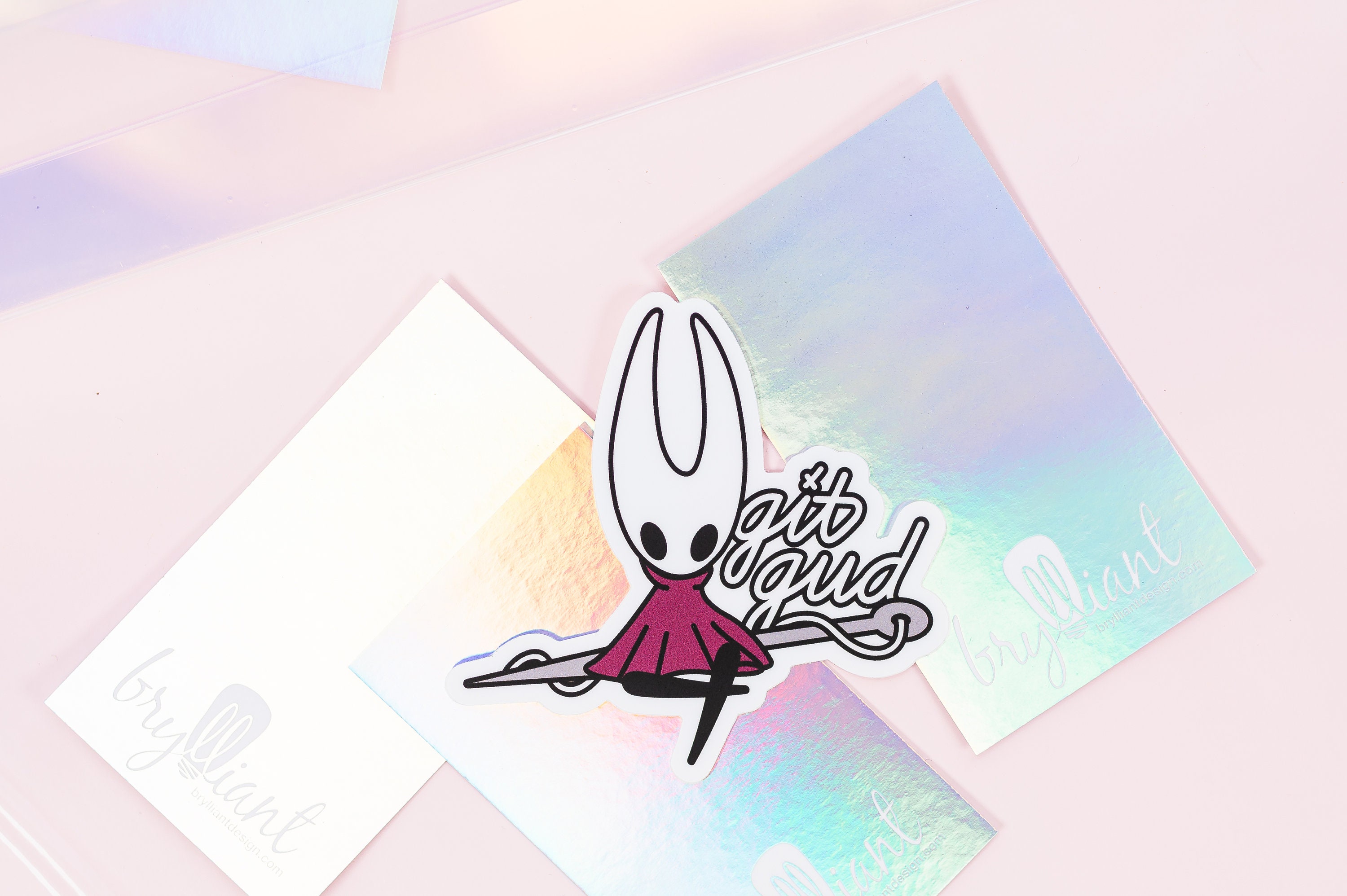 Hollow Knight Hornet Git Gud Sticker 