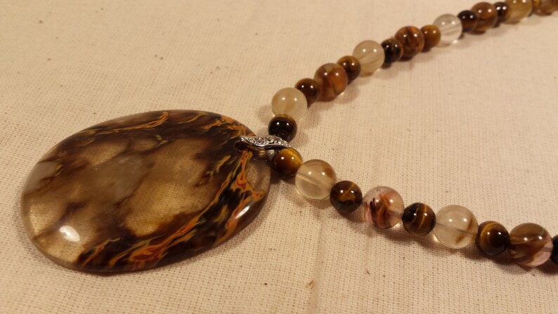 Tiger's Eye Heart Pendant – Jwala