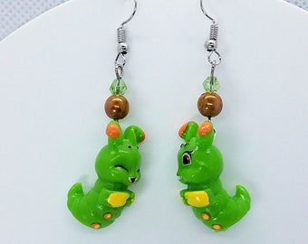 Kawaii Caterpillar Earrings